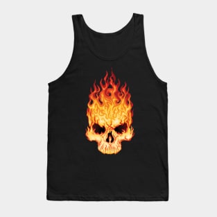 Fire skull Tank Top